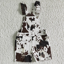 Load image into Gallery viewer, 4 Colors Western Baby Girls Boys Denim Shorts Overall Jumpsuits
