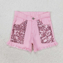 Load image into Gallery viewer, Sibling Baby Girls Denim Shorts Bottom

