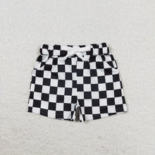 Load image into Gallery viewer, Sibling Baby Girls Pink Black Plaid Summer Shorts Bottoms
