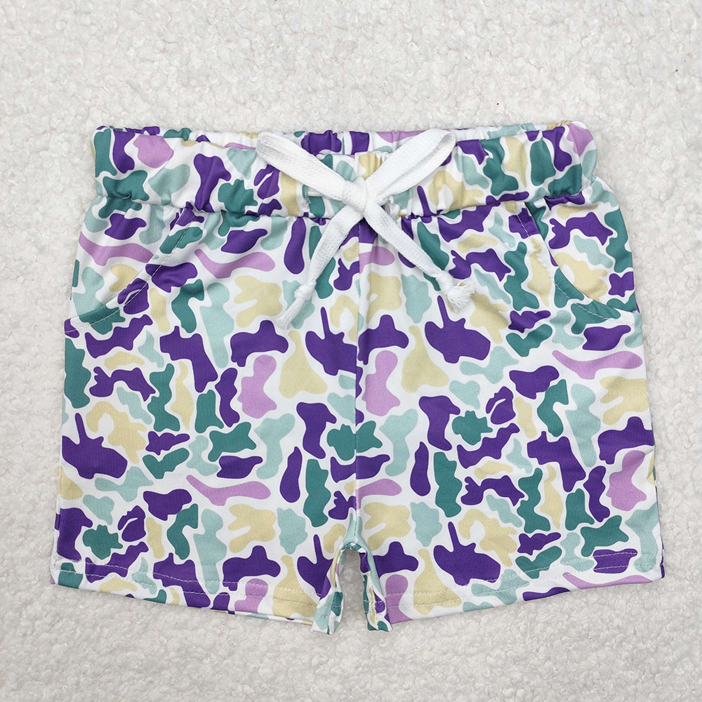 Baby Boys Mardi Gras Camo Shorts Bottoms