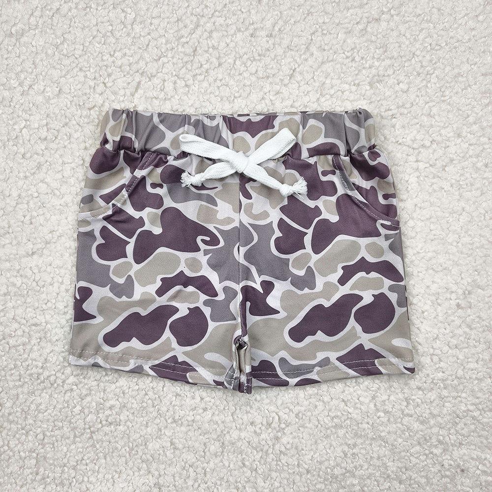 Baby Boys Green Camouflage Pockets Shorts Bottoms
