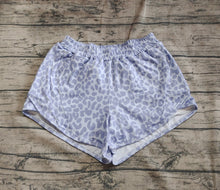 Load image into Gallery viewer, Adult Women Gray Leopard Yoga Summer Shorts
