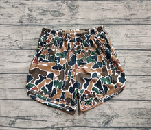 Load image into Gallery viewer, Adult Women Dark Brown Camo Yoga Summer Shorts
