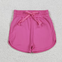 Load image into Gallery viewer, Sibling Baby Girls Colorful Belt Yoga Shorts Bottoms
