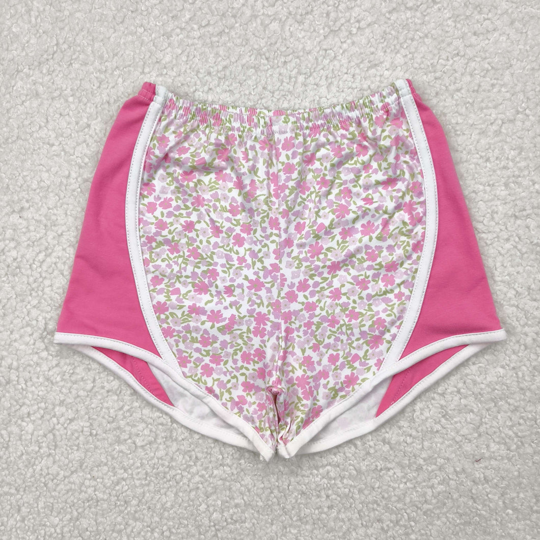Sibling Baby Girls Floral Plaid Shorts Bottoms