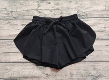 Load image into Gallery viewer, Baby Girls Black Yoga Skort Shorts Bottoms
