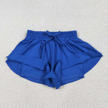 Load image into Gallery viewer, Baby Girls Royal Blue Skort Yoga Shorts Bottoms
