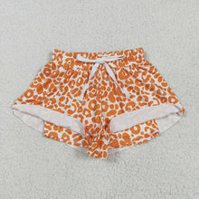 Load image into Gallery viewer, Baby Girls Orange Leopard Summer Shorts Bottoms
