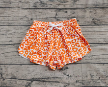 Load image into Gallery viewer, Baby Girls Orange Leopard Summer Shorts Bottoms
