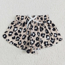 Load image into Gallery viewer, Baby Girls Black Leopard Summer Shorts Bottoms
