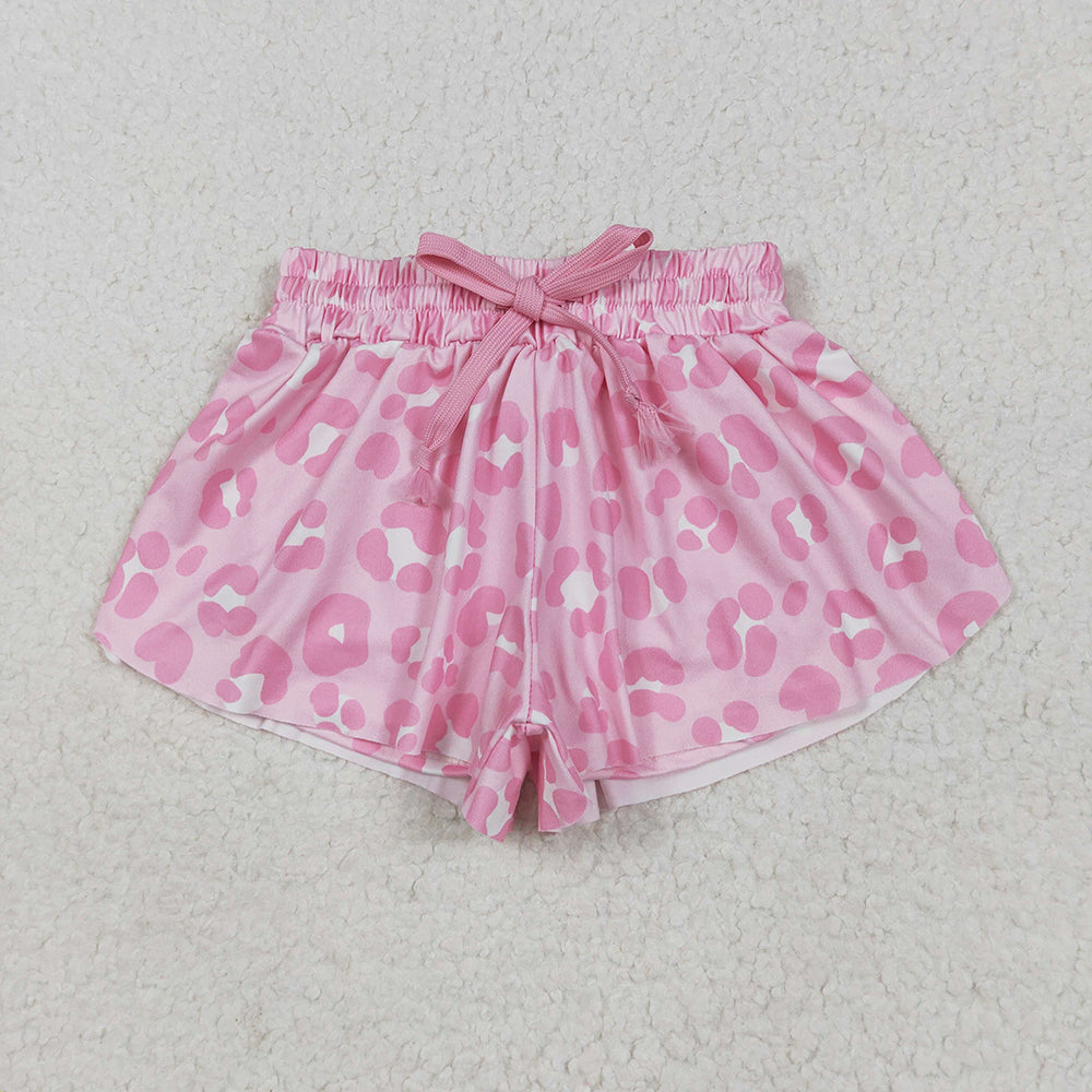 Baby Girls Pink Leopard Summer Shorts Bottoms