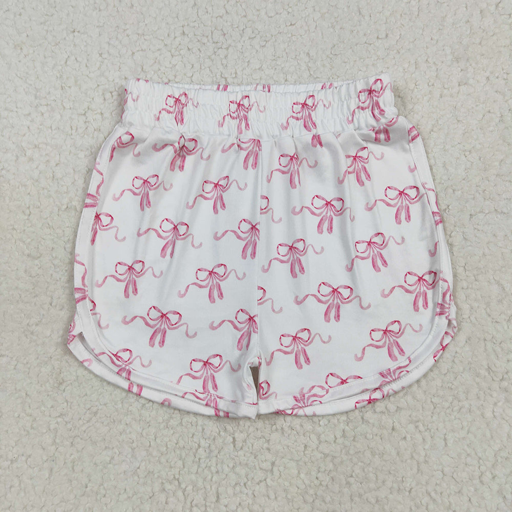 Baby Girls Pink Bows Summer Shorts Bottoms