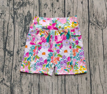 Load image into Gallery viewer, Baby Girls Pink Floral Yoga Short Bottoms
