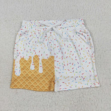 Load image into Gallery viewer, Sibling Baby Girls Ice Cream Drip Sprinkles Summer Shorts Bottoms
