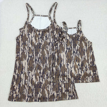 Load image into Gallery viewer, Mama And Me Strap Bottomland Camo Pockets Yoga Shorts Dresses
