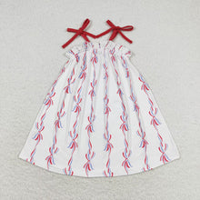 Load image into Gallery viewer, Baby Girls 4th Of July Bows Sibling Rompers Dresses Clothes Sets
