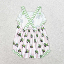 Load image into Gallery viewer, Baby Infant Girls Farm Tractor Sleeveless Rompers
