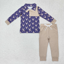 Load image into Gallery viewer, Baby Boys Fall Deers Pullovers Tops Shirt Pants Clothes Sets

