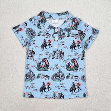 Load image into Gallery viewer, Baby Boys Rodeo Buttons Short Sleeve Tee Shirts Tops
