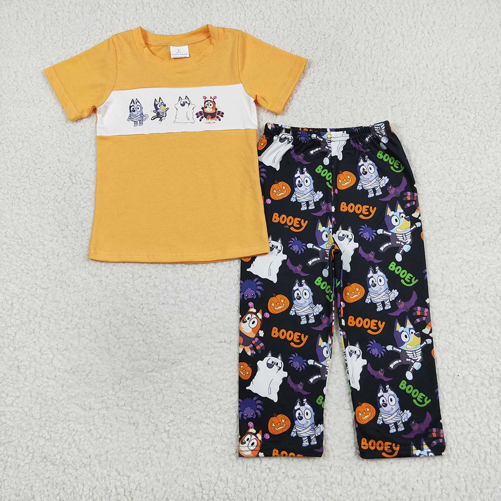 Baby Boys Halloween Dogs Shirt Tops Pants Clothes Sets