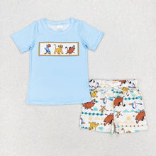 Load image into Gallery viewer, Baby Boys Lion Short Sleeve Tee Shirts Tops Shorts Clothes Sets
