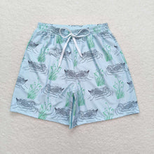 Load image into Gallery viewer, Adult Man Green Mallard Ducks Bottom Trunk Shorts Swimwear
