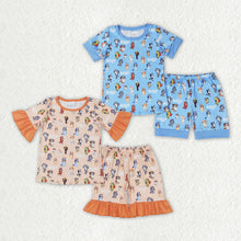 Load image into Gallery viewer, Baby Children Sibling Dogs Shirts Shorts Pajamas Clothes Sets
