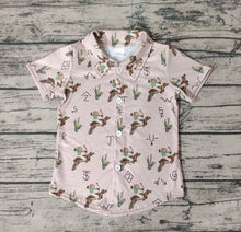 Load image into Gallery viewer, Baby Boys Rodeo Western Buttons Short Sleeve Tee Shirts Tops

