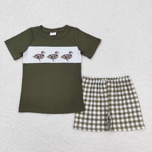 Load image into Gallery viewer, Baby Boys Leopard Duck Green Shirt Shorts Outfits Clothes Sets
