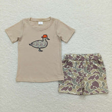 Load image into Gallery viewer, Baby Boys Khaki Camo Duck Sibling Brother Clothes Sets
