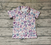 Load image into Gallery viewer, Baby Boys Grey Camo Short Sleeve Buttons Tee Shirts Tops
