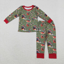 Load image into Gallery viewer, Baby Boys Christmas Hats Dogs Ducks Top Pant Hunting Pajamas Sets
