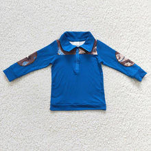 Load image into Gallery viewer, Baby Boys Western Blue Hats pullovers Tops
