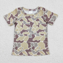 Load image into Gallery viewer, 3colors Sibling Baby Boys Camouflage Short Sleeve Tee Shirts Tops
