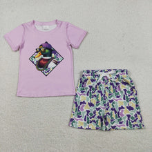 Load image into Gallery viewer, Baby Girls Mardigras Camo Ducks Top Pockets Shorts Hunting Clothes Sets
