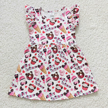 Load image into Gallery viewer, Baby Girls Birthday knee length dresses
