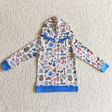 Load image into Gallery viewer, Baby Boys Cartoon Long Sleeve Hoodie Tops
