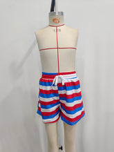 Load image into Gallery viewer, Baby Boys Summer Blue Stripes Trunks Swimsuits Swimwear
