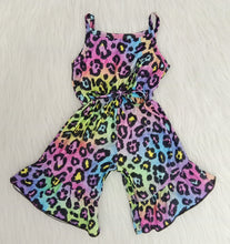 Load image into Gallery viewer, Sling colorful leopard soft romper
