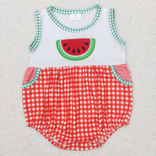 Load image into Gallery viewer, Baby Boys Watermelon Sibling Summer Rompers Clothes Sets
