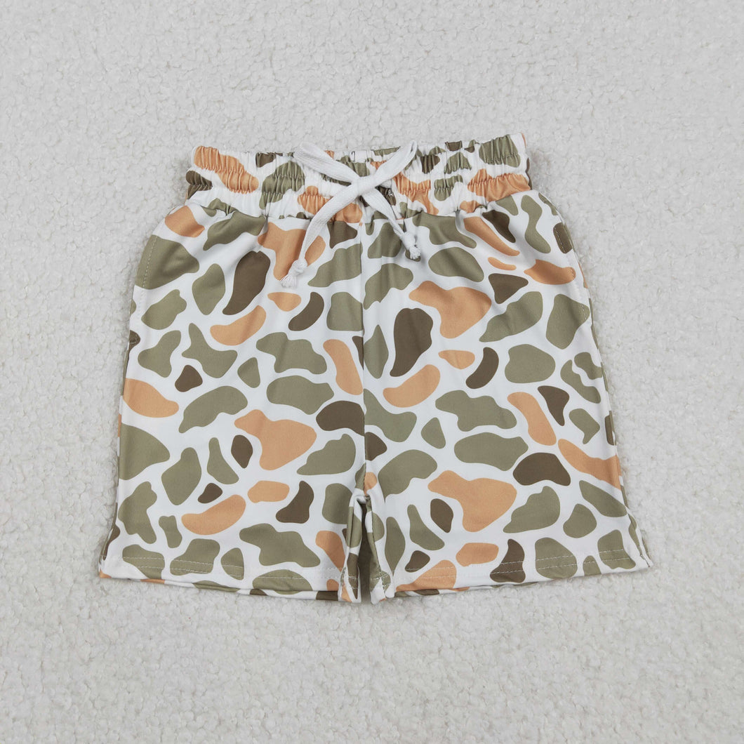 Baby Boys Southern Orange Camo Pockets Shorts Bottom