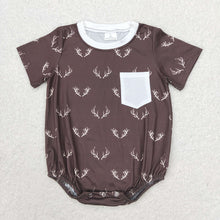 Load image into Gallery viewer, Baby Boys Summer Sibling Brother Deer Rompers Clothes Sets
