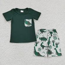 Load image into Gallery viewer, Baby Boys Dinosaur Pockets shorts Clothes sets
