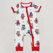 Load image into Gallery viewer, Baby Boys Dogs Hero Sibling Brother Rompers Clothes Sets
