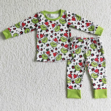Load image into Gallery viewer, baby boys christmas cartoon pajamas pants sets
