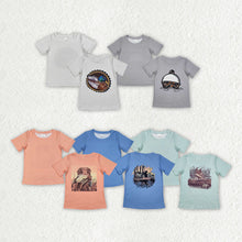 Load image into Gallery viewer, 5 Back Prints Baby Boys Hunting Short Sleeve Tee Shirts Tops
