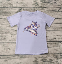Load image into Gallery viewer, Baby Boys Grey Duck Camo Hunting Short Sleeve Tee Shirt Tops

