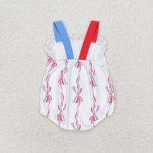 Load image into Gallery viewer, Baby Girls 4th Of July Bows Sibling Rompers Dresses Clothes Sets

