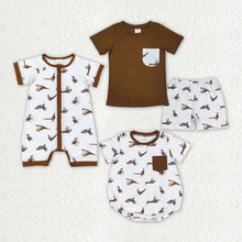 Load image into Gallery viewer, Baby Boys Sibling Brother Wild Chicken Rompers Shorts Clothes Sets
