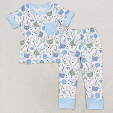 Load image into Gallery viewer, Baby Boys Cup Cake Pockets Tops Pants Pajamas Clothes Sets
